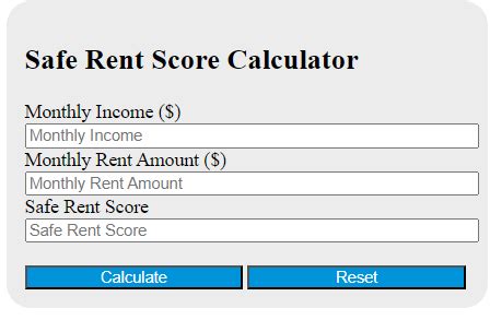 saferent report|rental score calculator.
